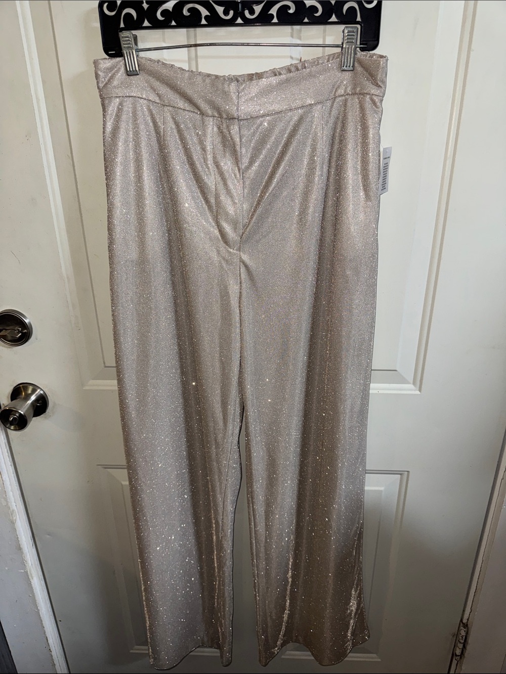 Nwot wayf wide leg sparkle pants sz m